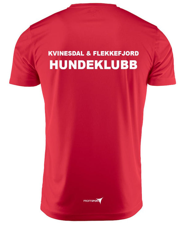 Teknisk t-skjorte dame & herre - Kvinesdal & Flekkefjord Hundeklubb