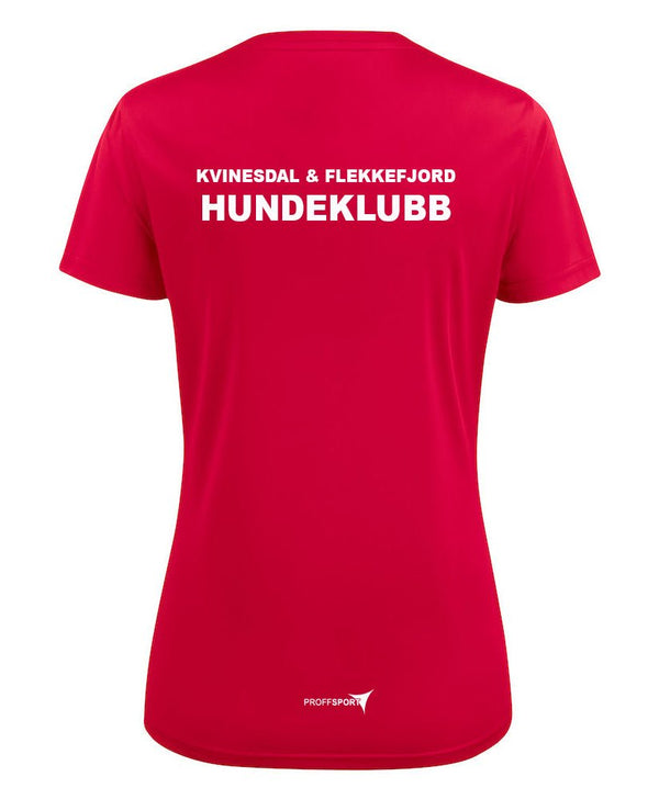Teknisk t-skjorte dame & herre - Kvinesdal & Flekkefjord Hundeklubb