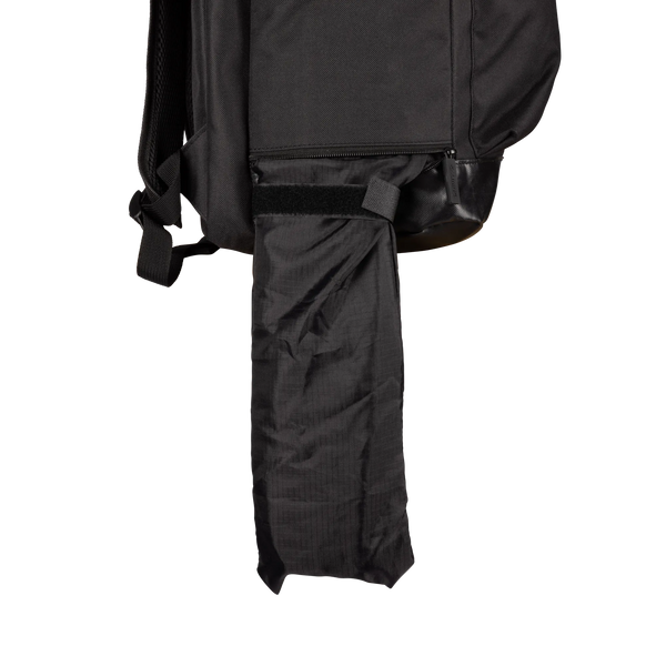 Backpack with stick holder