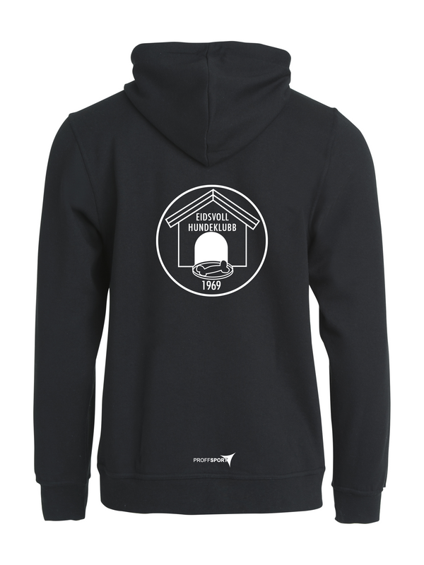 Basic Hoody full zip - Eidsvoll Hundeklubb - Proffsport AS
