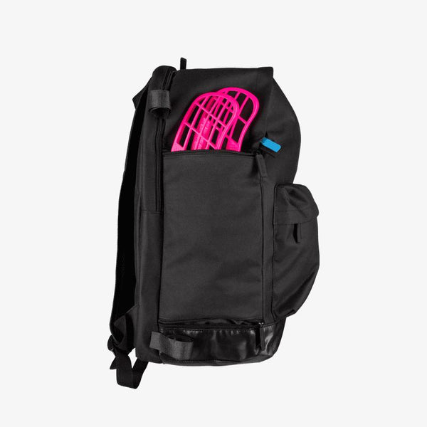 Backpack with stick holder