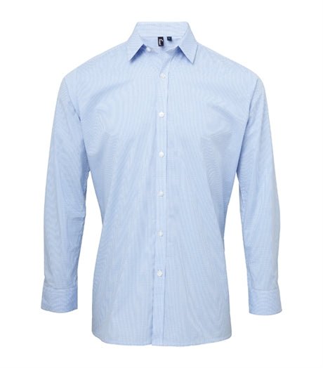 Men´s Microcheck Gingham LS Cotton Shirt