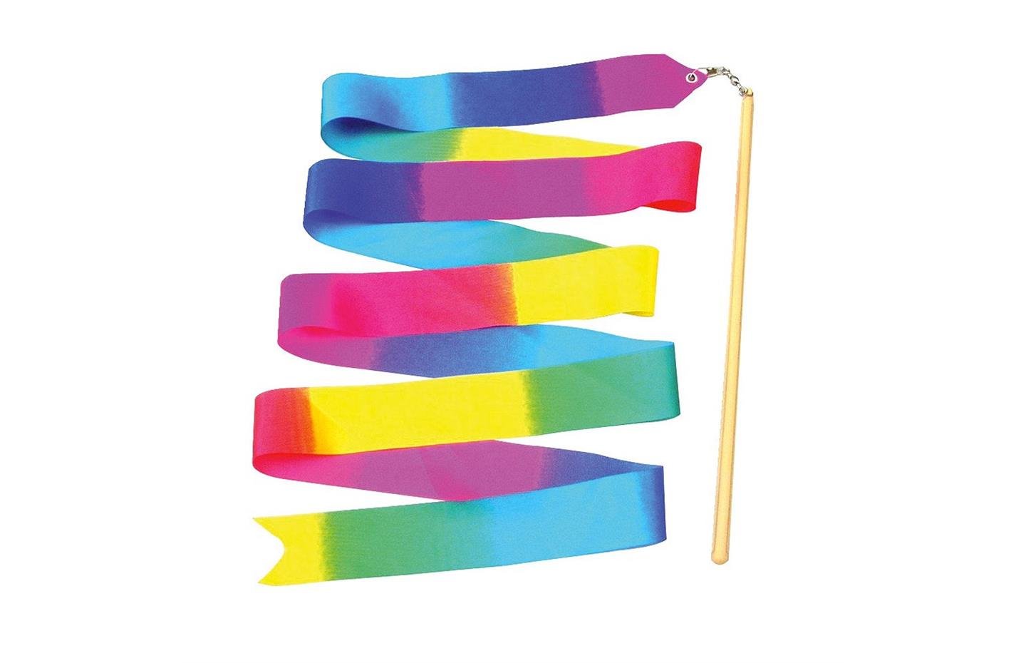 Gymnastikkbånd multifarget 3 m